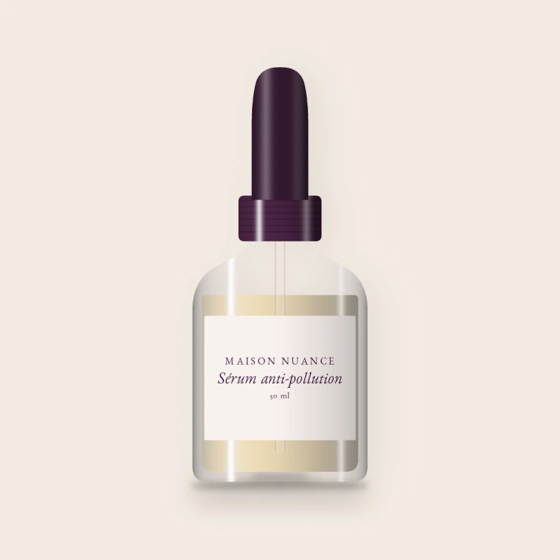 Sérum anti-pollution à l'acide hyaluronique – Maison Nuance, flacon compte-gouttes 50 ml