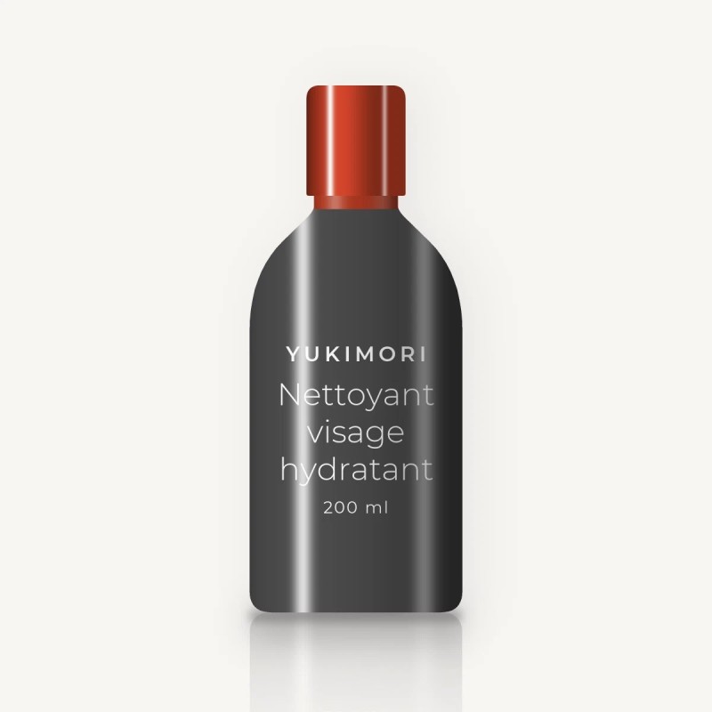Nettoyant visage hydratant à l'extrait d'hamamélis – Yukimori, flacon 200 ml