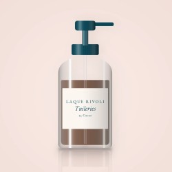 Fond de teint Tuileries effet naturel – Laque Rivoli, flacon-pompe 30 ml, teinte 25 Cacao