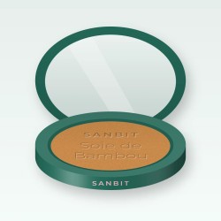 Enlumineur Soie de Bambou à la vitamine E – Sanbit, boîtier 7 g, teinte Ambre