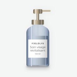 Soin visage revitalisant au concombre pour homme – Fjeldlys, flacon-pompe 100 ml