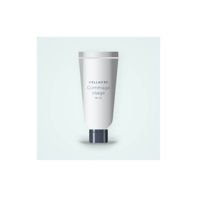 Gommage visage haute tolérance à l'extrait de kiwi – Vellaure, tube 50 ml