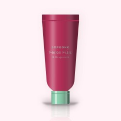 Gloss Melon Frais à l'huile de framboise – Sopoong, tube 6 ml, teinte 08 Rouge rubis