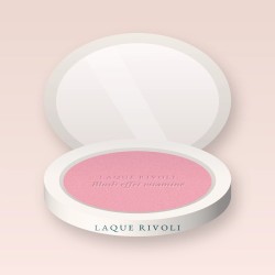 Blush effet vitaminé à l'huile de rose musquée – Laque Rivoli, boîtier 6 g, teinte 02 Rose tendre