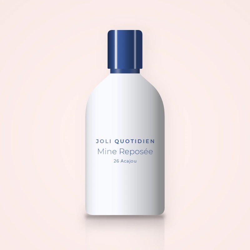 Fond de teint ultra-couvrant Mine Reposée – Joli Quotidien, flacon 30 ml, teinte 26 Acajou