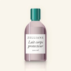 Lait corps protecteur à l'allantoïne – Zelliane, flacon 200 ml