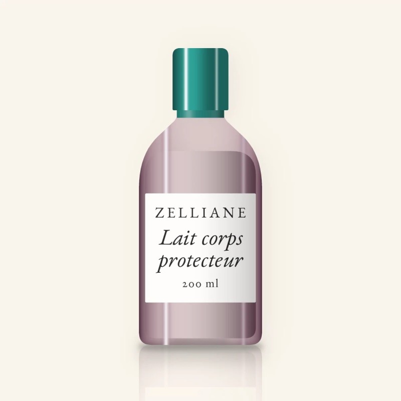 Lait corps protecteur à l'allantoïne – Zelliane, flacon 200 ml