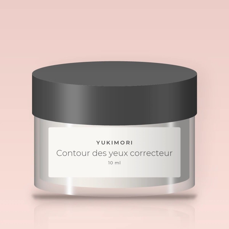 Contour des yeux correcteur à l'aloe vera – Yukimori, pot 10 ml