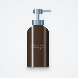 Gel douche et bain apaisant à la fleur de lotus – Mélèze & Givre, flacon-pompe 1 L