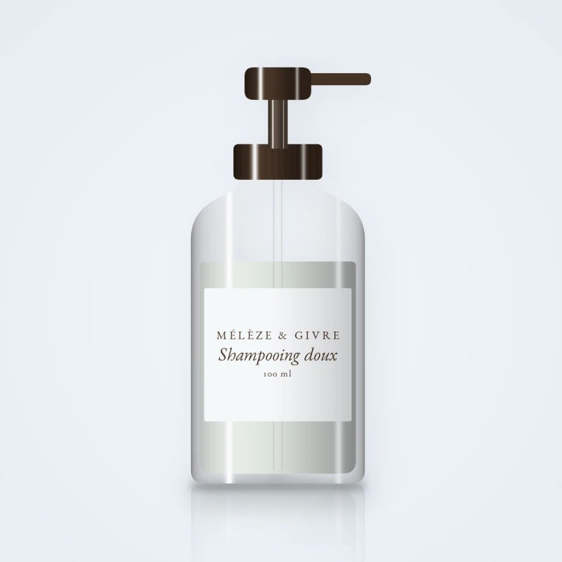 Shampooing doux à l'extrait de grenade – Mélèze & Givre, flacon-pompe 100 ml