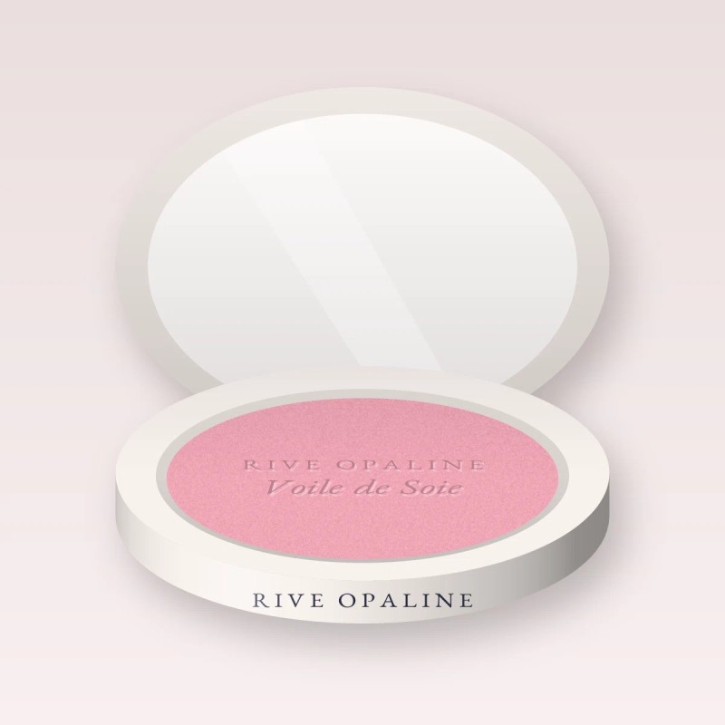 Blush effet vitaminé Voile de Soie – Rive Opaline, boîtier 6 g, teinte 02 Rose tendre