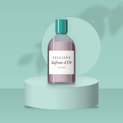 Lotion tonique Safran d'Or à l'hydrolat de romarin – Zelliane, photo d'ambiance