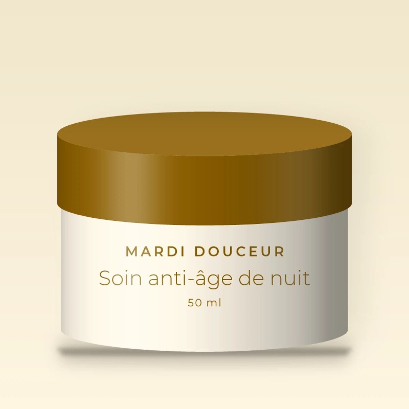 Soin anti-âge de nuit à la vitamine C – Mardi Douceur, pot 50 ml