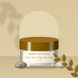 Soin anti-âge de nuit à la vitamine C – Mardi Douceur, photo d'ambiance