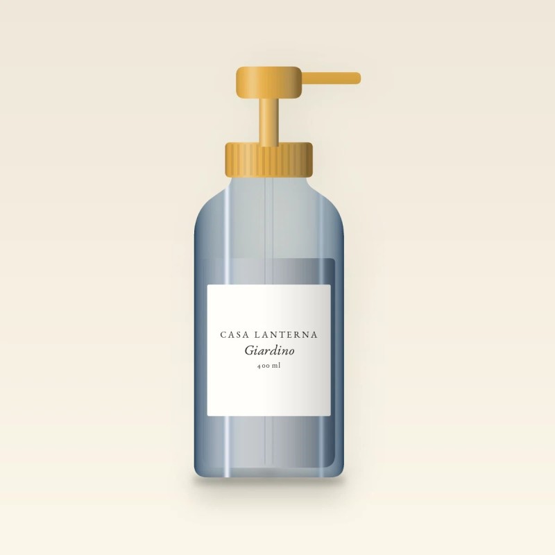 Lait corps Giardino au beurre de mangue – Casa Lanterna, flacon-pompe 400 ml
