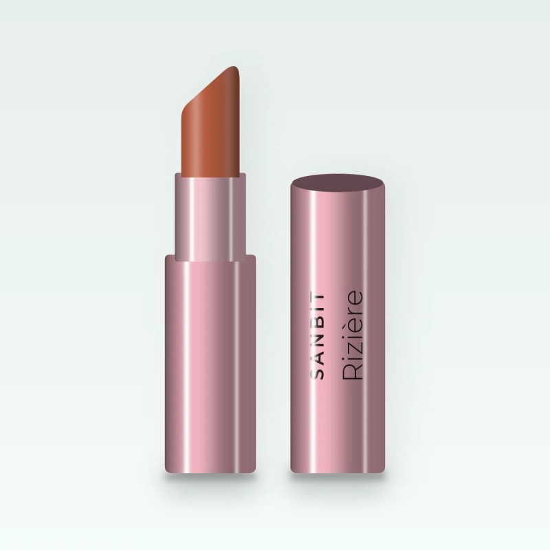 Rouge à lèvres tenue extrême Rizière – Sanbit, étui 3,8 g, teinte 17 Terracotta