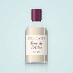 Gel douche Rose de l'Atlas au thé vert – Zelliane, flacon 100 ml