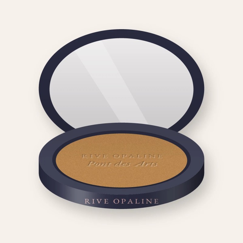 Enlumineur Pont des Arts à l'orchidée – Rive Opaline, boîtier 4,5 g, teinte Bronze doré