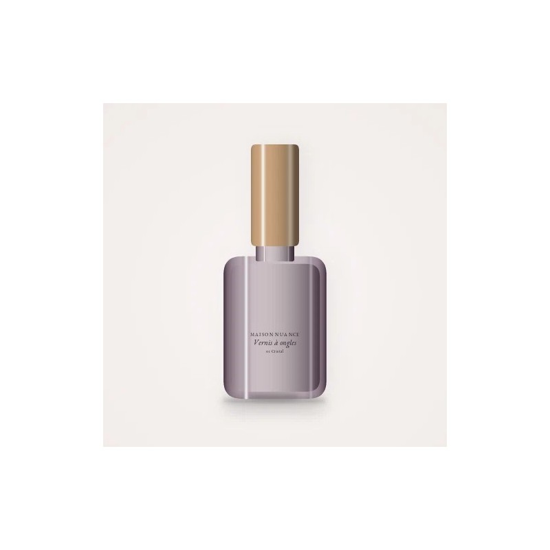 Vernis à ongles effet manucure à l'huile de coco – Maison Nuance, flacon 10 ml, teinte 01 Cristal