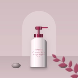 Crème solaire visage légère à la vitamine E SPF 30 – Sopoong, photo d'ambiance