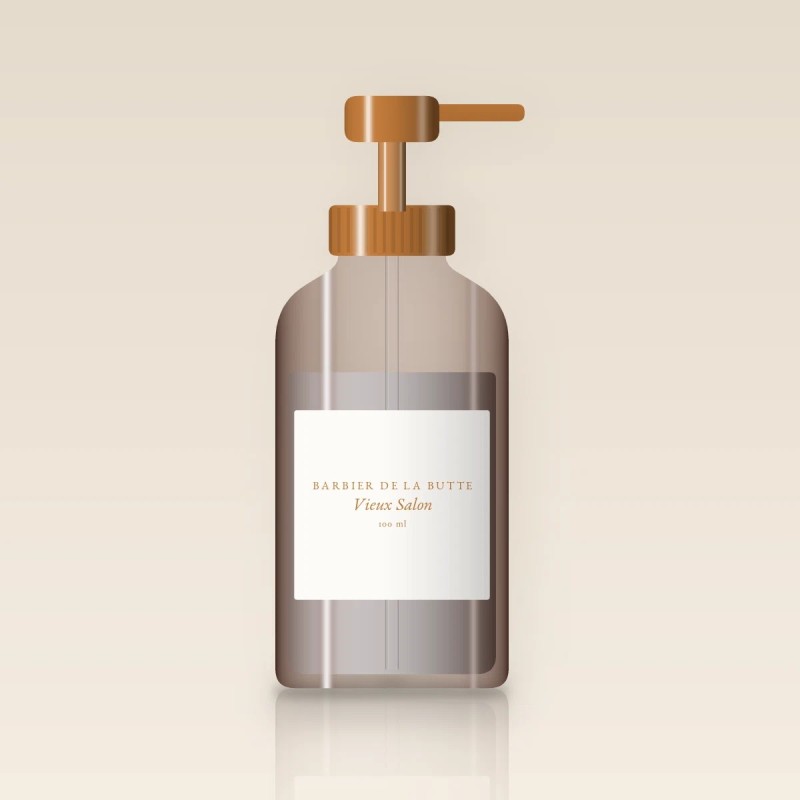 Soin visage Vieux Salon aux prébiotiques – Barbier de la Butte, flacon-pompe 100 ml