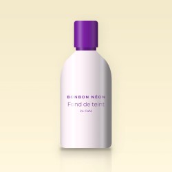 Fond de teint sans effet masque à l'aloe vera – Bonbon Néon, flacon 35 ml, teinte 24 Café