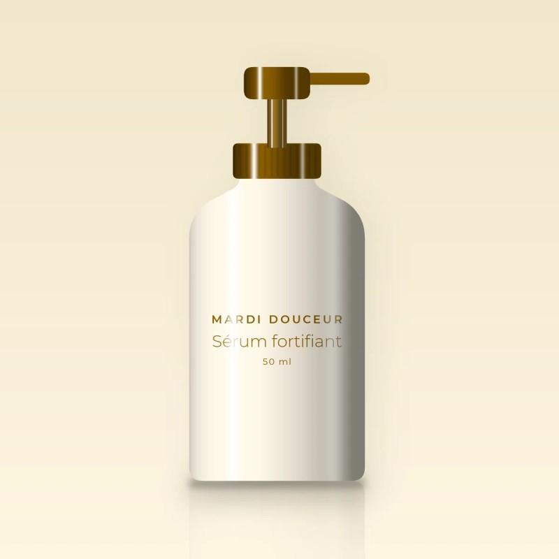 Sérum fortifiant à l'extrait d'edelweiss – Mardi Douceur, flacon-pompe 50 ml