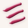 Vernis à ongles Quai Doré à l'huile d'abricot – Rive Opaline, aperçu de la teinte 09 Framboise