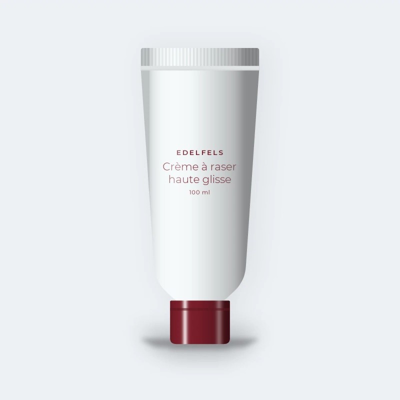 Crème à raser haute glisse à la sève de bouleau – Edelfels, tube 100 ml