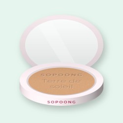 Terre de soleil sans transfert à l'amande douce – Sopoong, boîtier 15 g, teinte 01 Hâle léger
