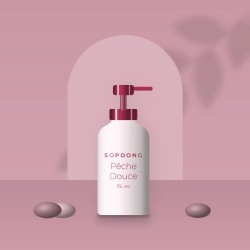 Pêche Douce crème hydratante longue durée – Sopoong, photo d'ambiance