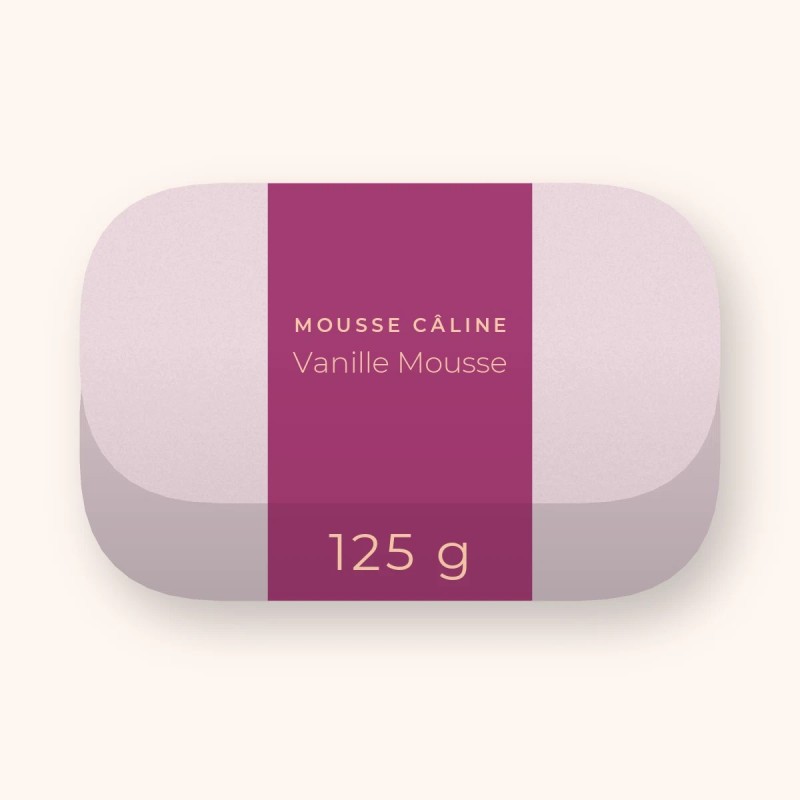 Savon Vanille Mousse à la spiruline – Mousse Câline, pain 125 g