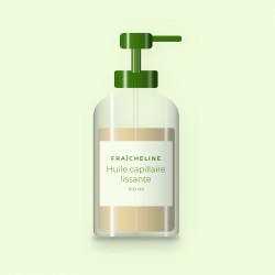Huile capillaire lissante à l'inca inchi – Fraîcheline, flacon-pompe 100 ml