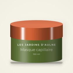Masque capillaire réparation intense à l'extrait de bambou – Les Jardins d'Aulne, pot 150 ml