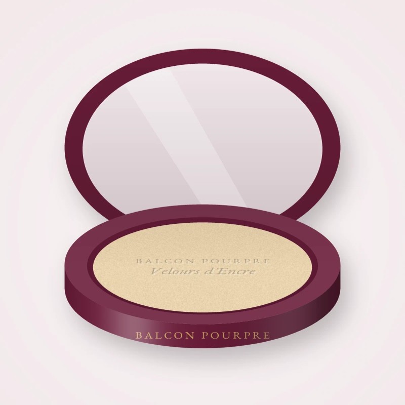 Enlumineur Velours d'Encre sans transfert – Balcon Pourpre, boîtier 7 g, teinte Champagne