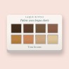 Palette yeux longue durée à l'huile de raisin – Laque Rivoli, 9 × 1 g, teinte Tons bronze