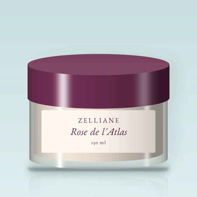 Masque capillaire Rose de l'Atlas à l'aloe vera – Zelliane, pot 150 ml