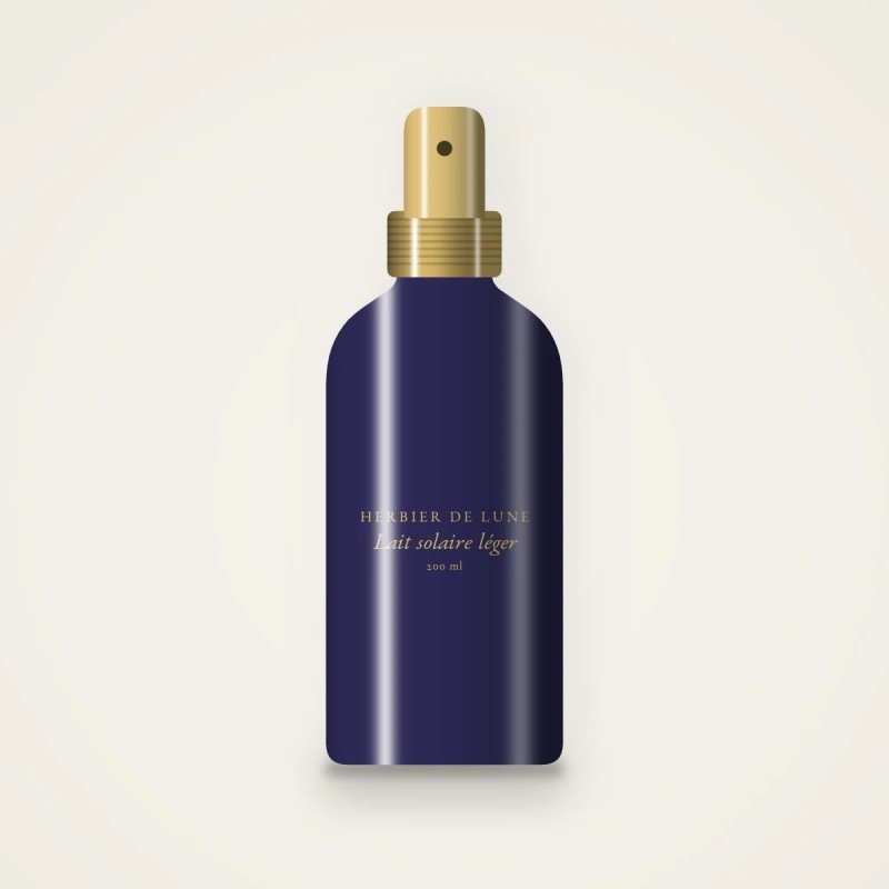 Lait solaire léger à l'acide hyaluronique SPF 50+ – Herbier de Lune, flacon spray 200 ml