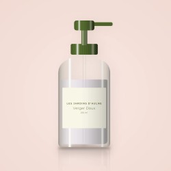 Crème coiffante fixation modulable Verger Doux – Les Jardins d'Aulne, flacon-pompe 250 ml
