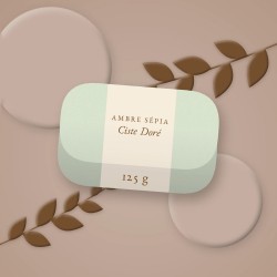 Savon Ciste Doré délicatement parfumé – Ambre Sépia, photo d'ambiance