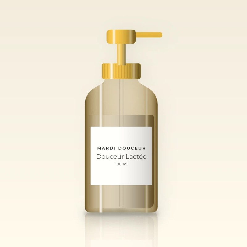 Soin sans rinçage Douceur Lactée au beurre de karité – Mardi Douceur, flacon-pompe 100 ml