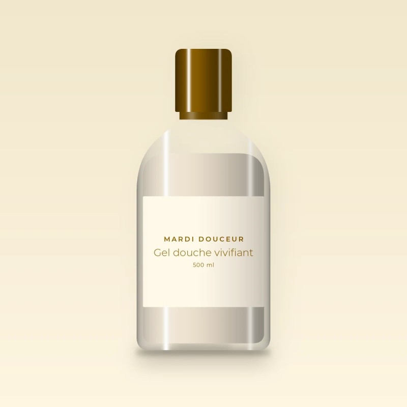 Gel douche et bain vivifiant à l'huile d'avocat – Mardi Douceur, flacon 500 ml