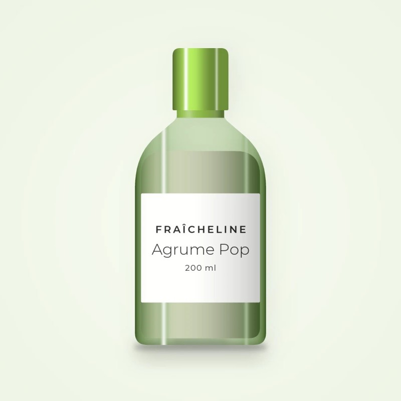 Lait corps Agrume Pop à l'huile de noyau d'abricot – Fraîcheline, flacon 200 ml