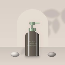 Shampooing usage fréquent aux protéines de riz – Galet Nu, photo d'ambiance