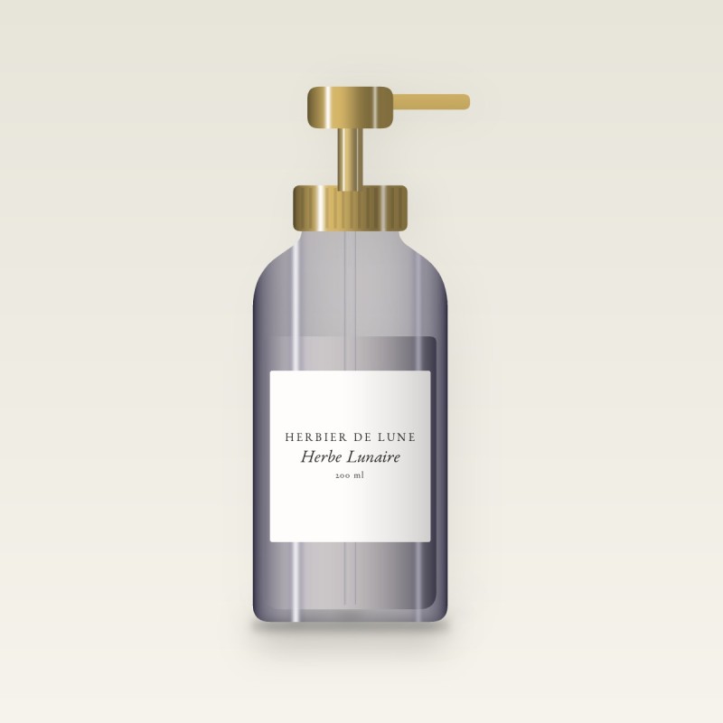 Lait corps Herbe Lunaire à la provitamine B5 – Herbier de Lune, flacon-pompe 200 ml
