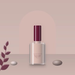 Vernis à ongles longue durée à l'huile de jojoba – Balcon Pourpre, photo d'ambiance