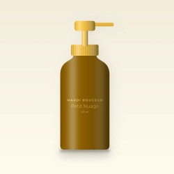 Crème solaire visage anti-âge Petit Nuage SPF 50+ – Mardi Douceur, flacon-pompe 40 ml