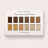Palette yeux regard intense à l'huile d'avocat – Rive Opaline, 12 × 1 g, teinte Tons bronze