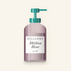 Crème hydratante réconfortante Médina Bleue – Zelliane, flacon-pompe 40 ml