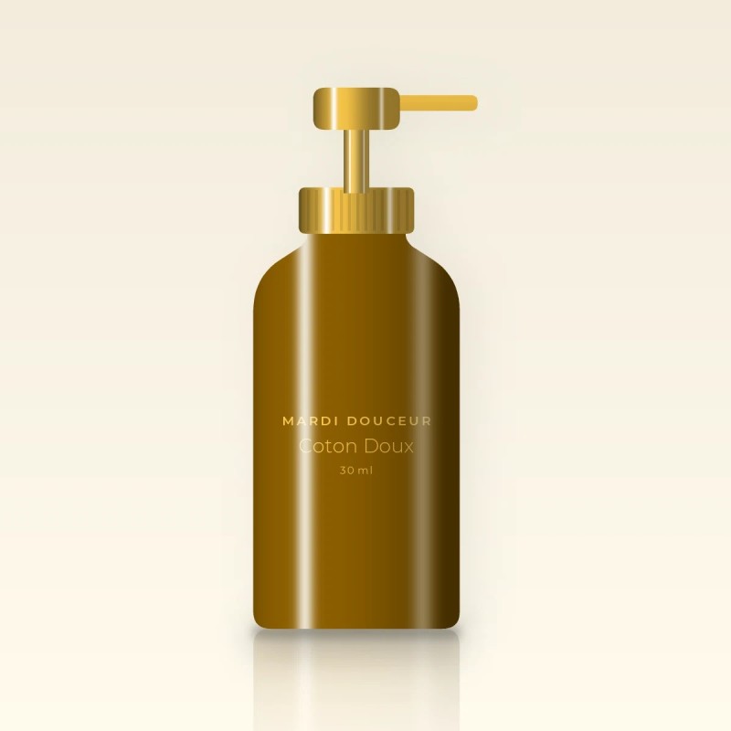 Huile capillaire Coton Doux aux pépins de raisin – Mardi Douceur, flacon-pompe 30 ml